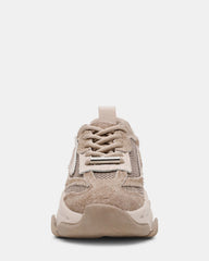 POSSESSION-E TAUPE/GREY SUEDE