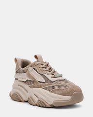 POSSESSION-E TAUPE/GREY SUEDE