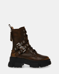 TRACTION BROWN LEATHER