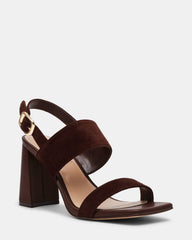WENDIE CHOCOLATE BROWN SUEDE