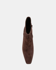 DUSTY CHOC BROWN SUEDE