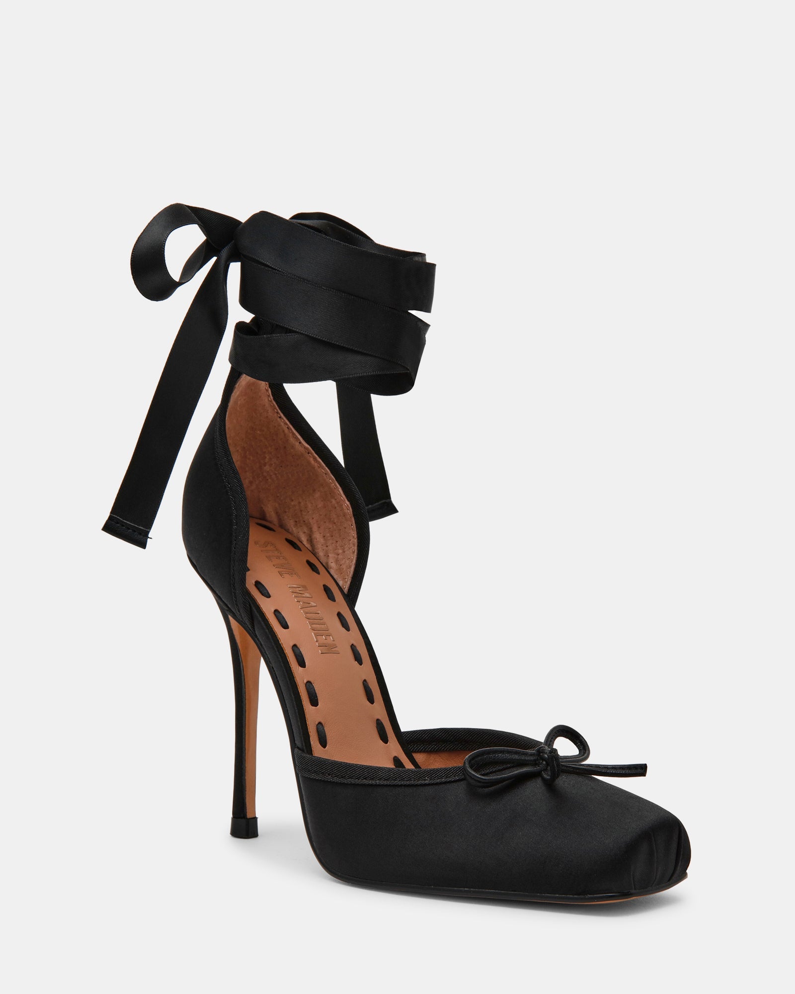 LARINA BLACK SATIN