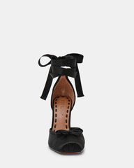 LARINA BLACK SATIN