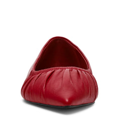 LISTED RED LEATHER